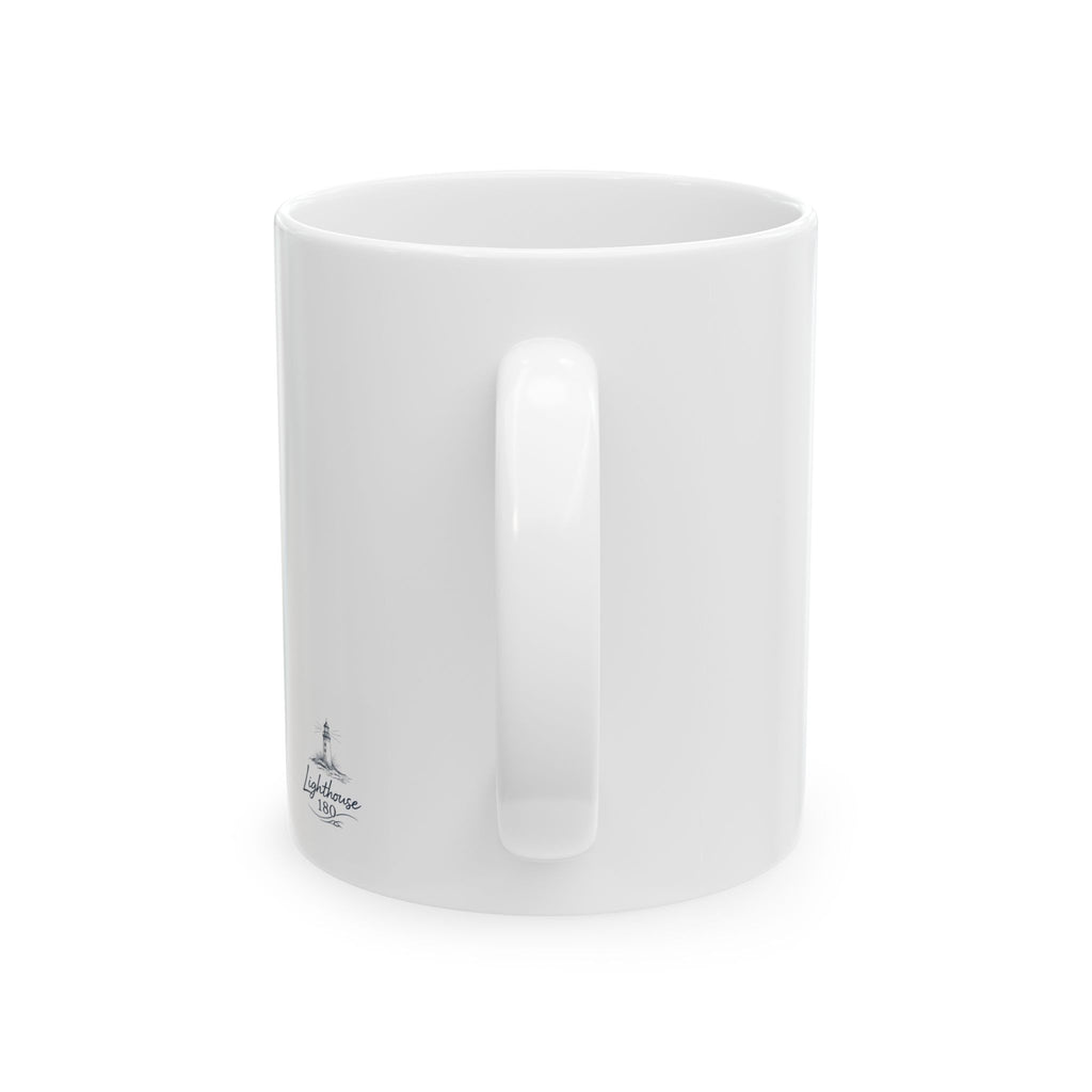 Let Him Be the Light lighthouse mug | Christian faith scripture ceramic mug